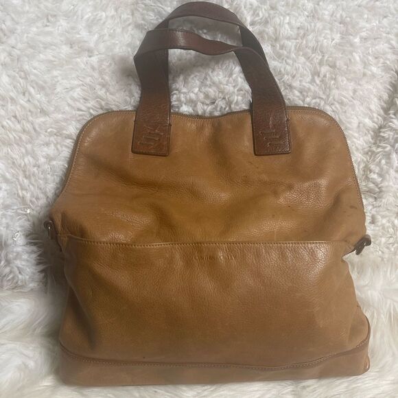 Cynthia Rowley leather tan & Brown Medium satchel . - Picture 5 of 12